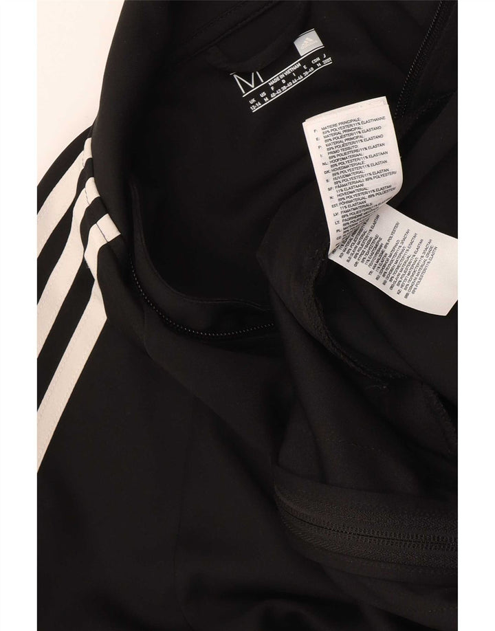 Adidas Womens Climalite Tracksuit Top Jacket UK 12/14 Medium Black