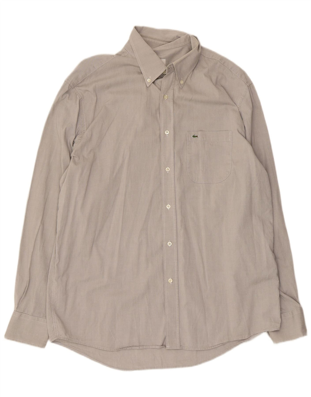 Lacoste Mens Regular Fit Shirt Size 44 XL Grey Cotton