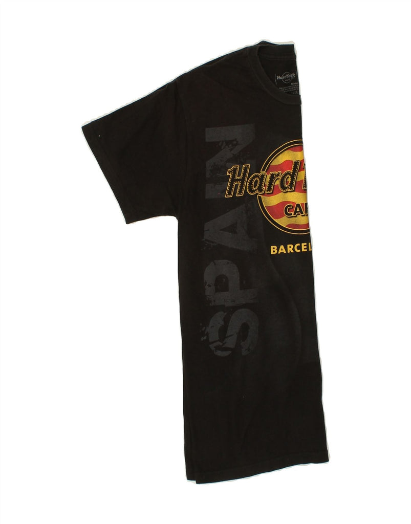 HARD ROCK CAFE Mens Barcelona Graphic T-Shirt Top Small Black Cotton Vintage Hard Rock Cafe and Second-Hand Hard Rock Cafe from Messina Hembry 