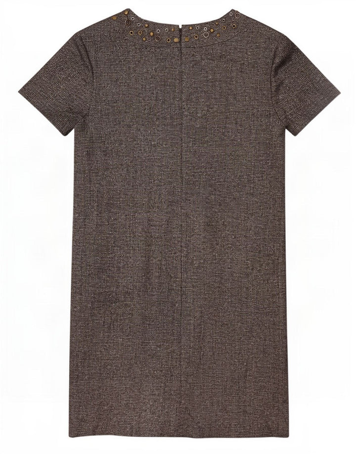 Phase Eight Womens Shift Dress UK 14 Medium Grey Silk