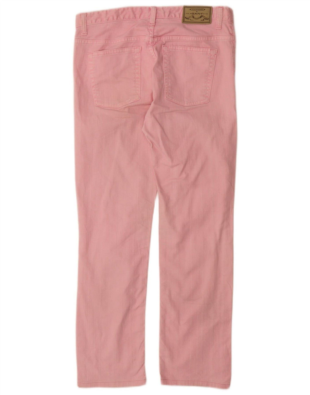 GANT Womens Dawn Regular Fit Straight Casual Trousers W29 L32 Pink Cotton