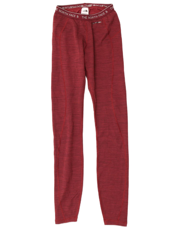 The North Face Womens Graphic Leggings UK 6 XS Red Flecked Polyester