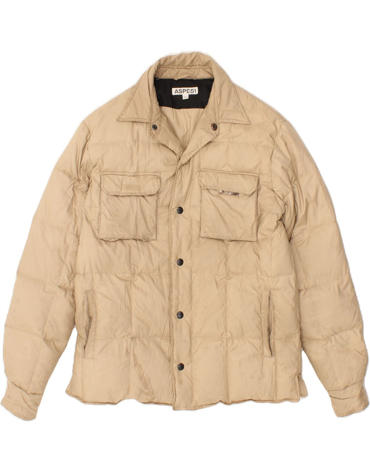 ASPESI Mens Padded Jacket UK 36 Small Beige Polyester Vintage Aspesi and Second-Hand Aspesi from Messina Hembry 