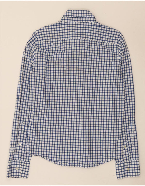 Hollister Mens Shirt Small Blue Gingham Cotton