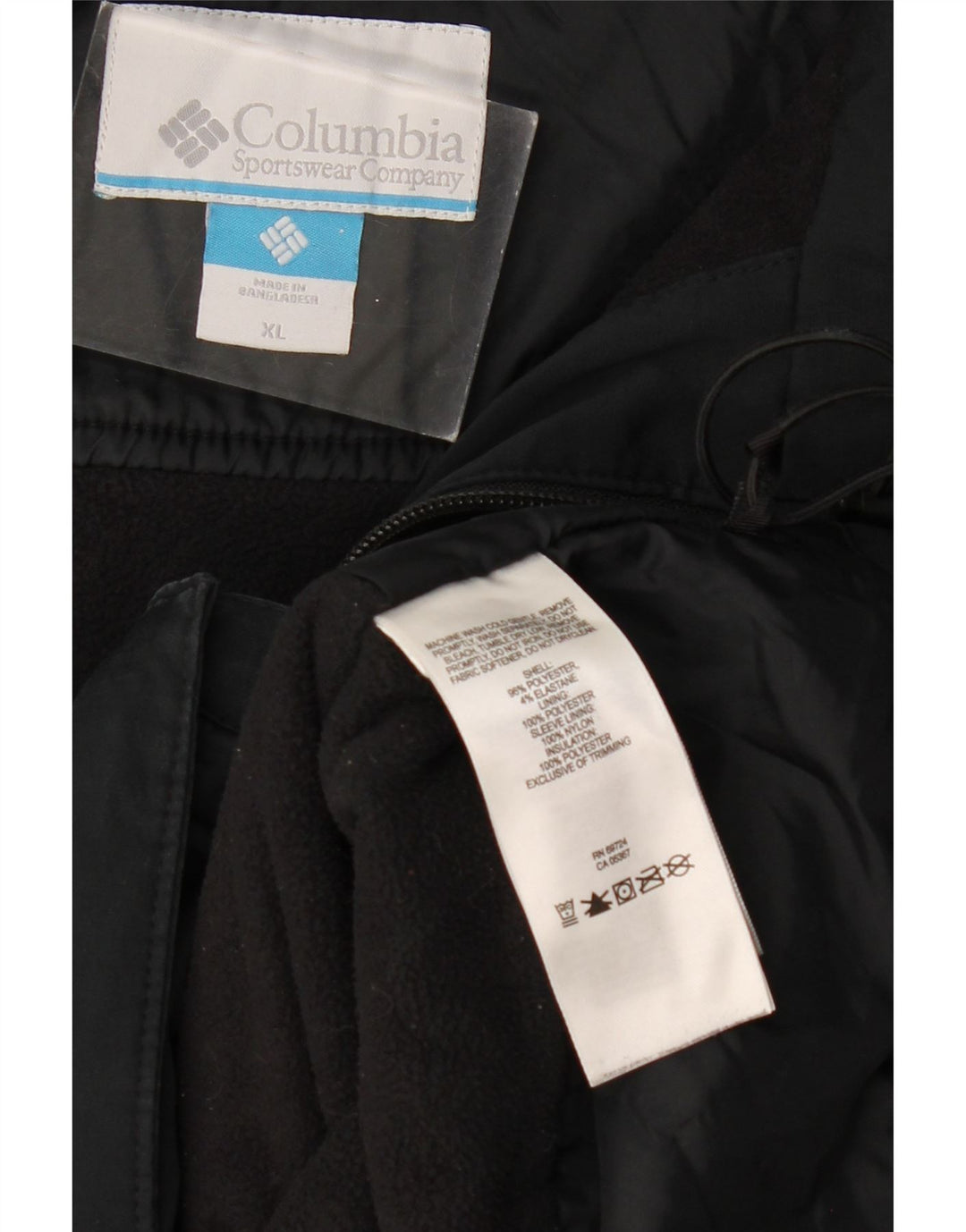 COLUMBIA Mens Hooded Windbreaker Jacket UK 42 XL Grey Polyester