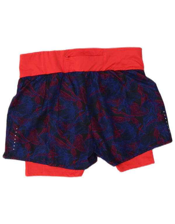 Crivit Womens Sport Shorts UK 16/18 Large  Navy Blue Floral