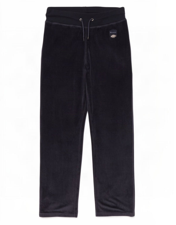 Champion Womens Velour Tracksuit Trousers UK 14 Medium Navy Blue