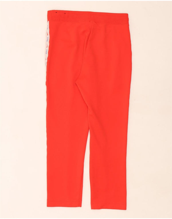 Nike Womens Graphic Tracksuit Trousers UK 10 Small Red Colourblock