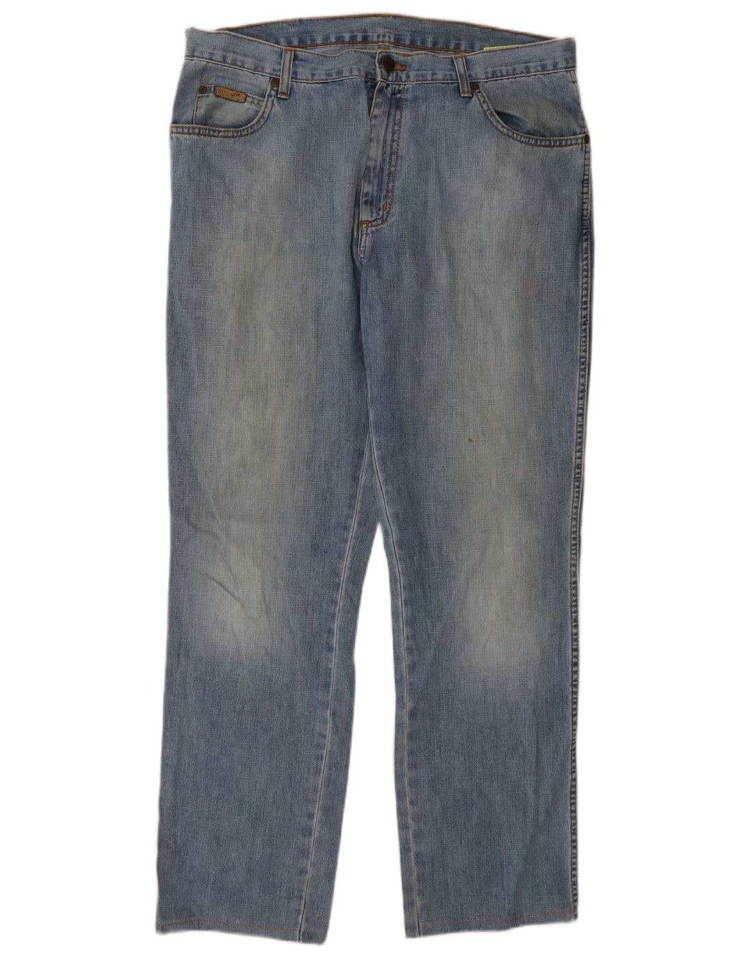 Wrangler Mens Texas Straight Jeans W36 L32 Blue Cotton