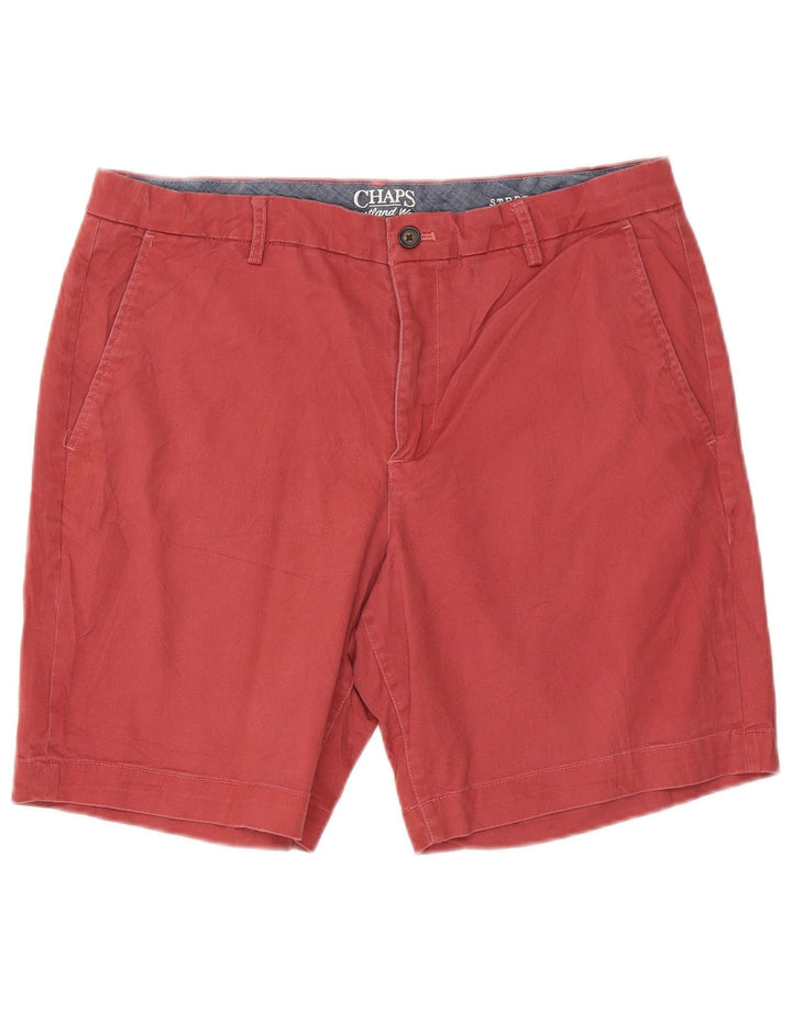 Chaps Mens Chino Shorts W36 Large Red Cotton