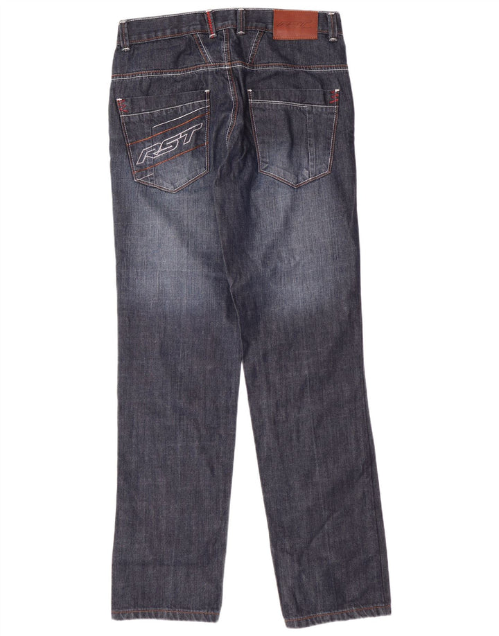 RST Womens Regular Straight Jeans W32 L31 Navy Blue Cotton