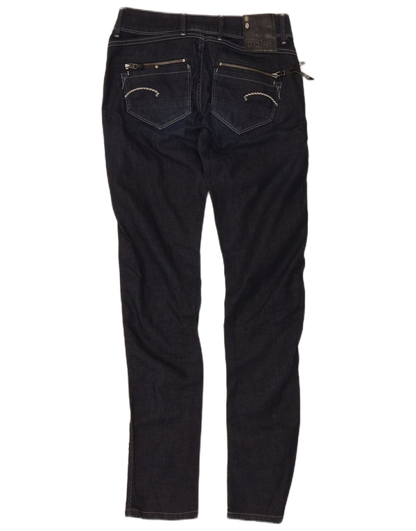 G-Star Womens Low Waist Skinny Jeans W29 L32 Navy Blue Cotton