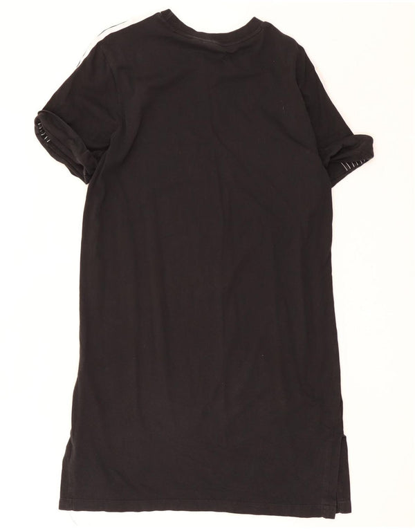 Adidas Womens T-Shirt Dress UK 14 Medium Black Cotton