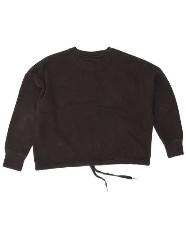 Calvin Klein Womens Golf Crop Oversized Top 3/4 Sleeve UK 10 Small Black