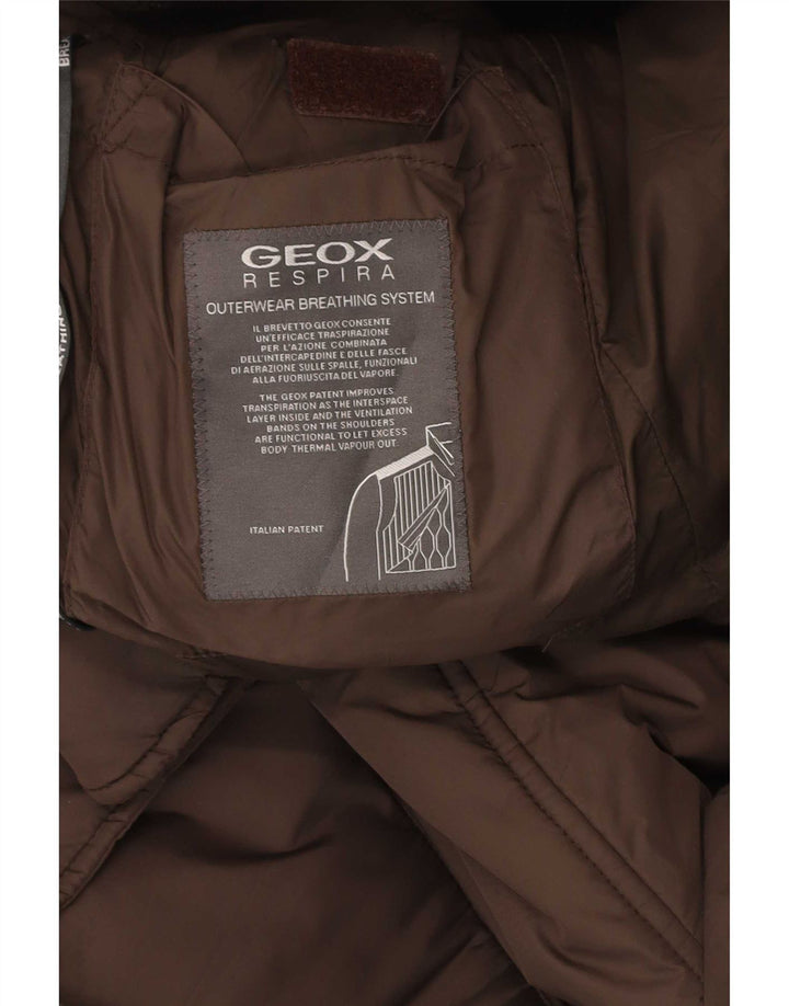 Geox Mens Regular Fit Padded Jacket UK 38 Medium Brown