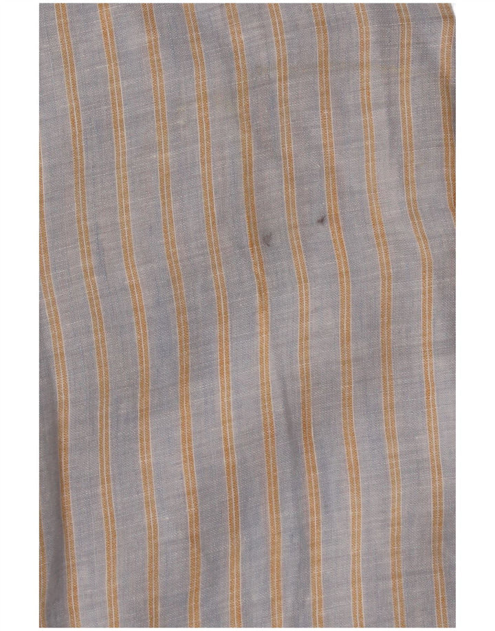 Calvin Klein Jeans Mens Short Sleeve Shirt XL Grey Striped