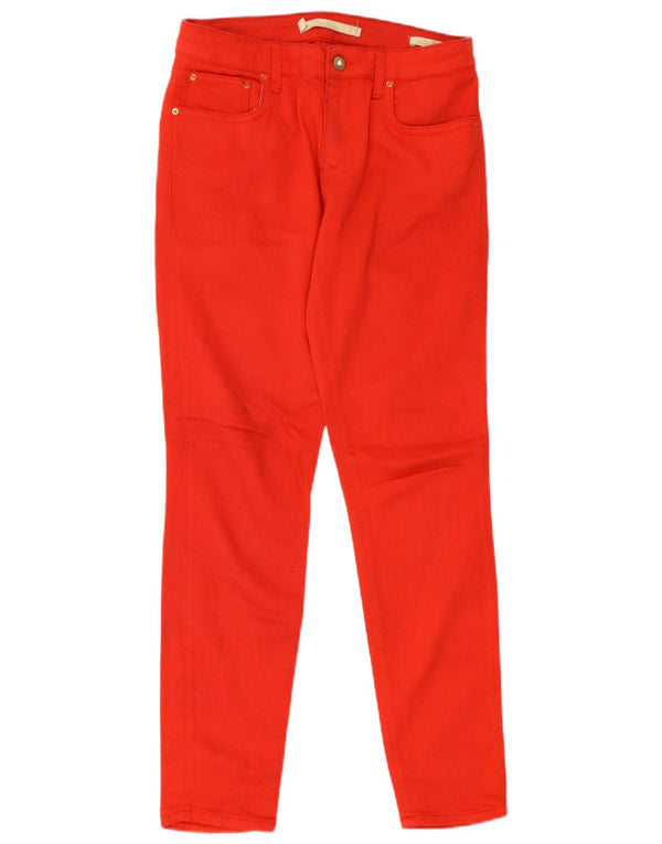 Zara Womens Slim Jeans EU 36 XS W28 L28 Red Cotton