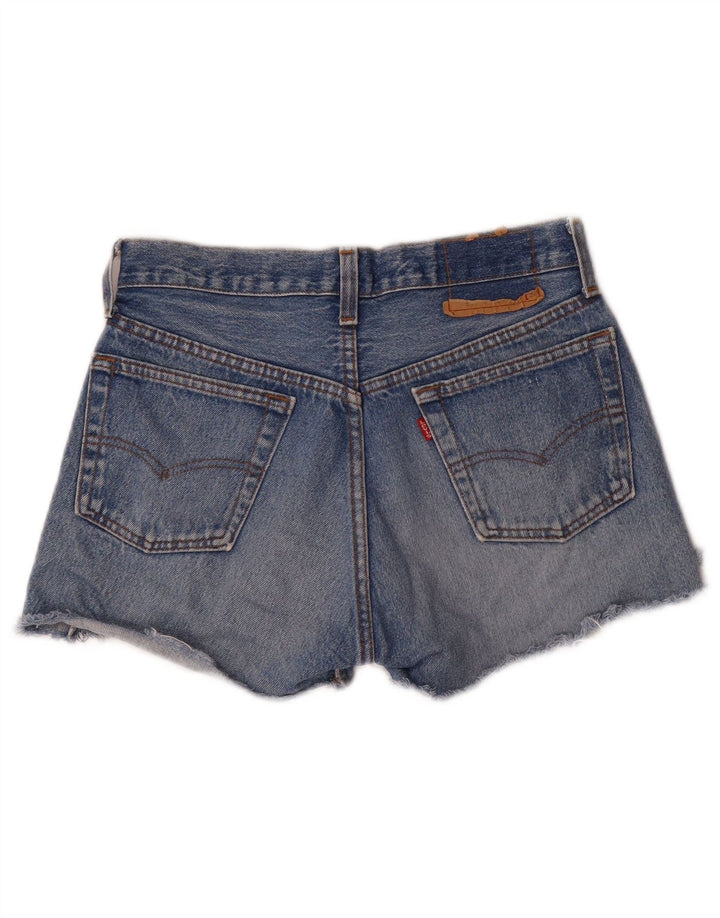 Levi's Womens Distressed Denim Shorts W26 Small Blue