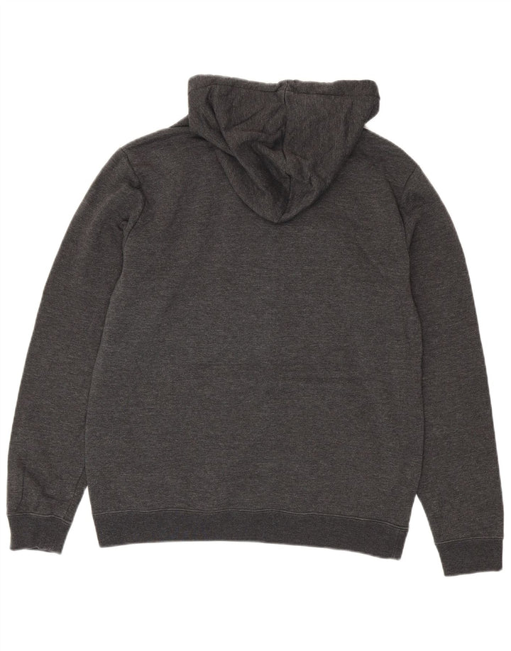 Hurley Mens Graphic Hoodie Jumper Small Grey Cotton