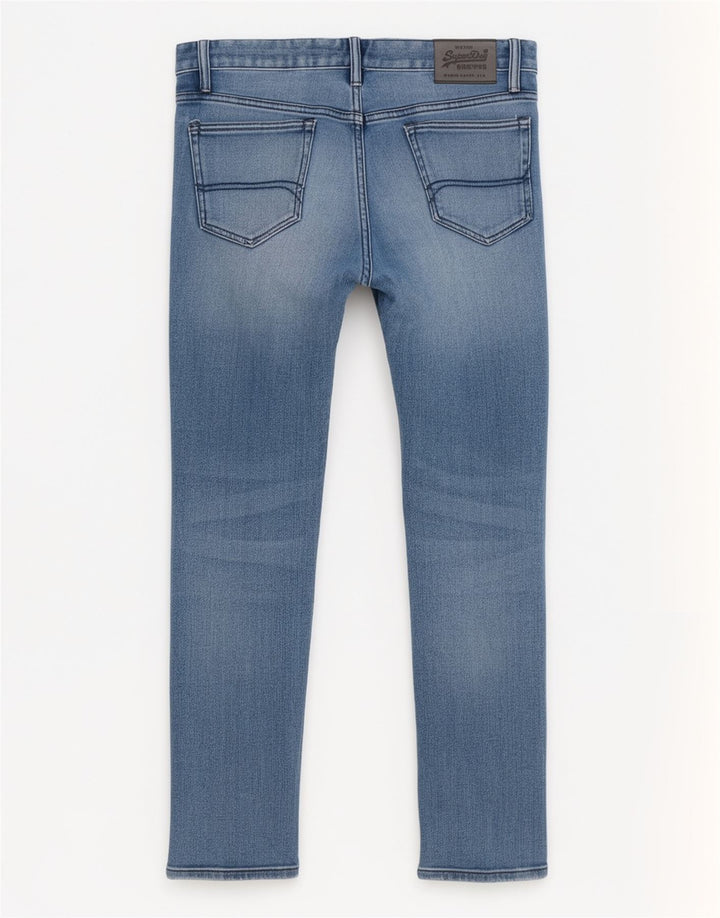 Superdry Mens Skinny Jeans W32 L32 Blue Cotton