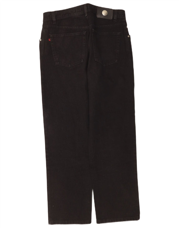 Pierre Cardin Mens Straight Jeans W33 L30 Black Cotton
