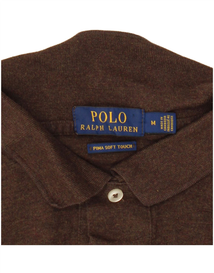 Polo Ralph Lauren Mens Polo Shirt Medium Brown