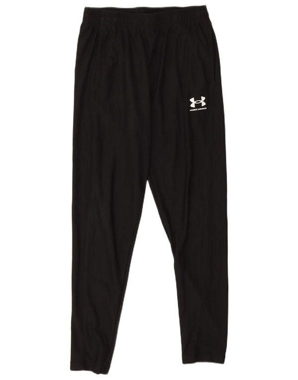 UNDER ARMOUR Mens Fitted Tracksuit Trousers Medium  Black Polyester