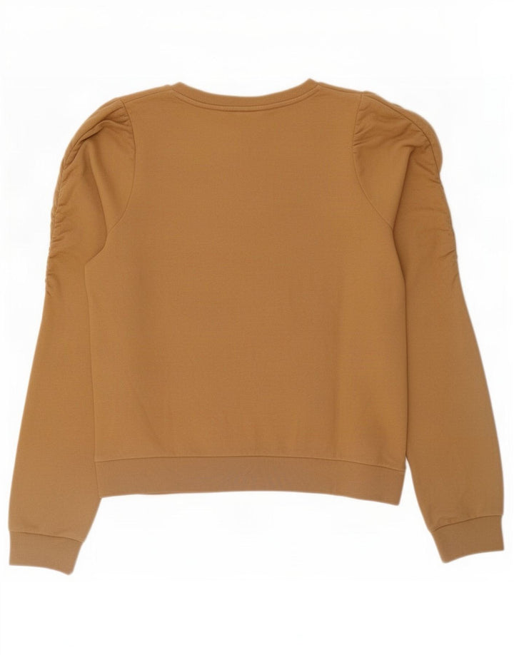 Gap Womens Sweatshirt Jumper UK 14 Medium Beige Cotton