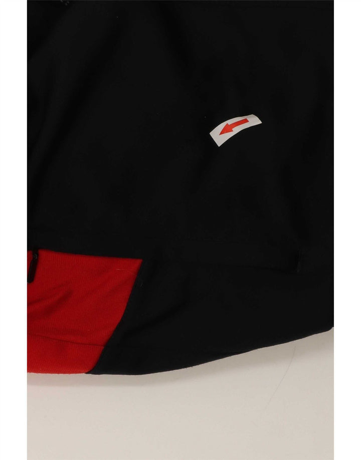 Adidas Boys Tracksuit Top Jacket 11-12 Years Black Colourblock Polyester