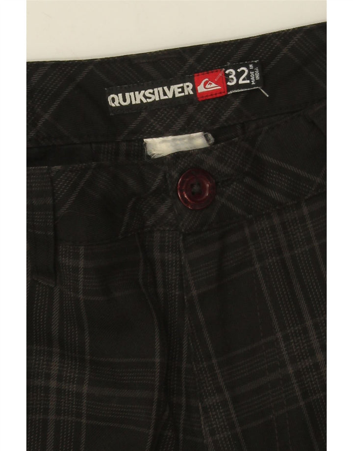 Quiksilver Mens Chino Shorts W32 Medium Black Check