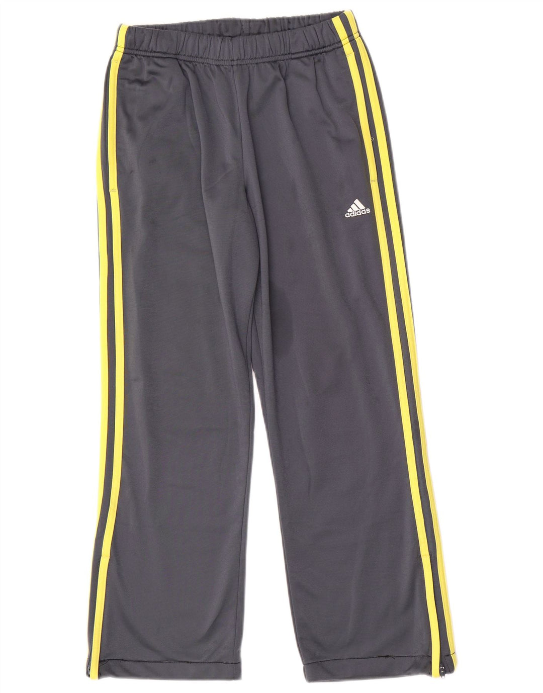 ADIDAS Boys Tracksuit Trousers 15-16 Years Grey Polyester