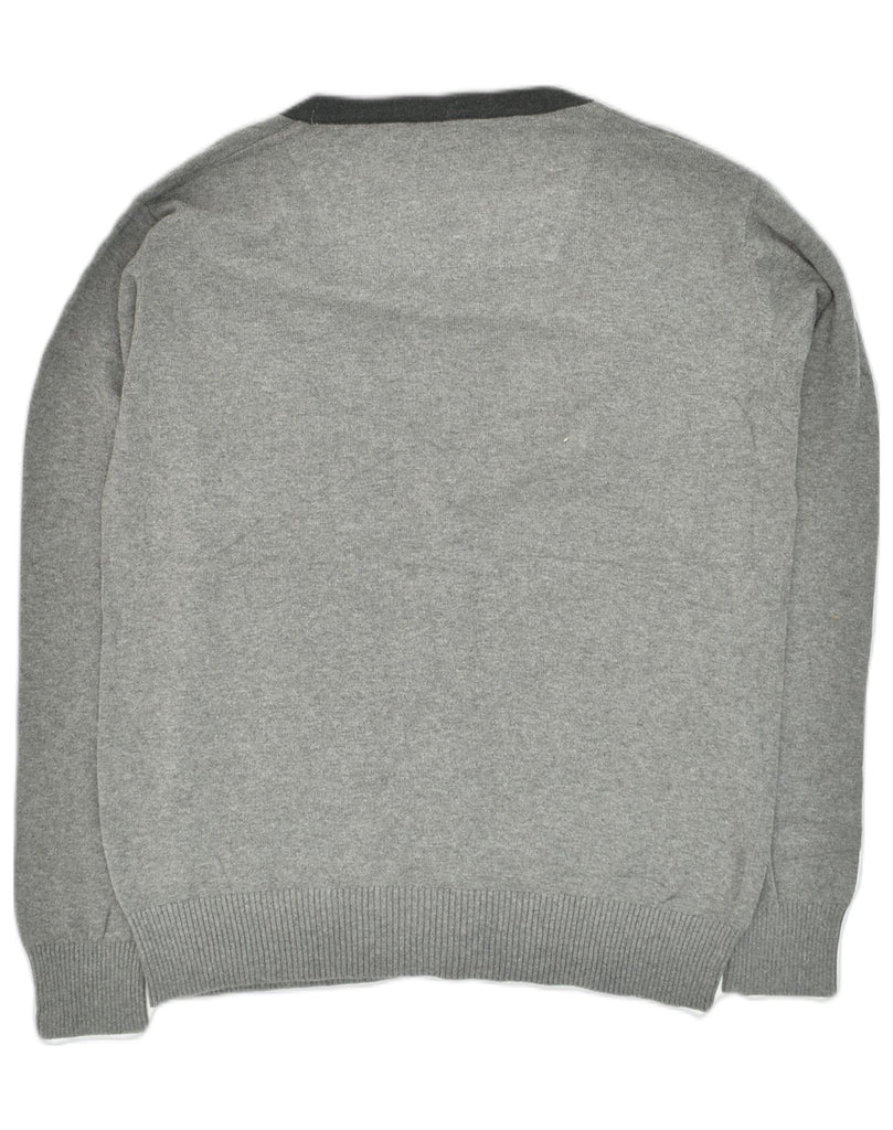 JACK & JONES Mens Cardigan Sweater Small Grey Cotton | Vintage Jack & Jones | Thrift | Second-Hand Jack & Jones | Used Clothing | Messina Hembry 