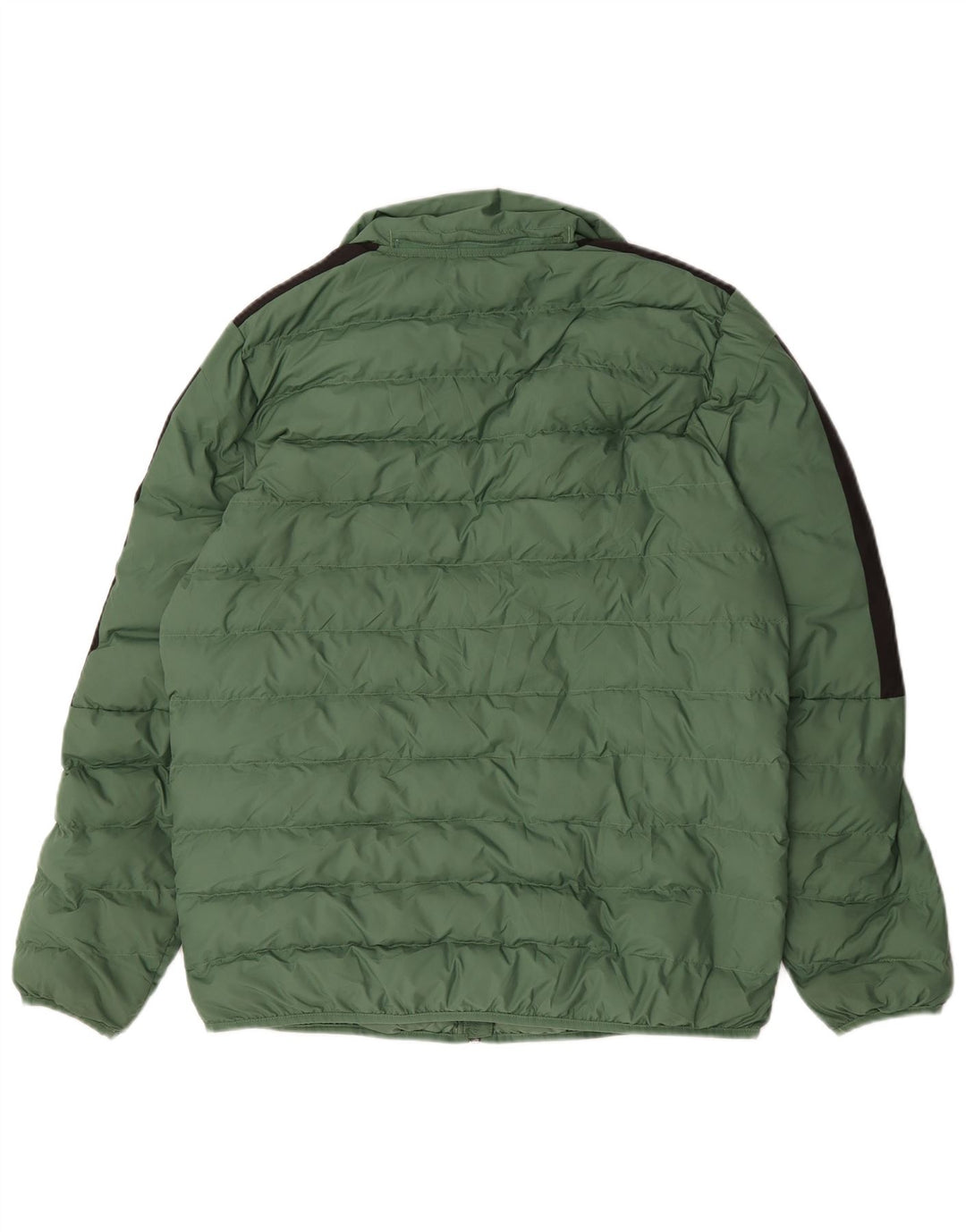 Puma Mens Padded Jacket UK 38 Medium Green Colourblock Polyester