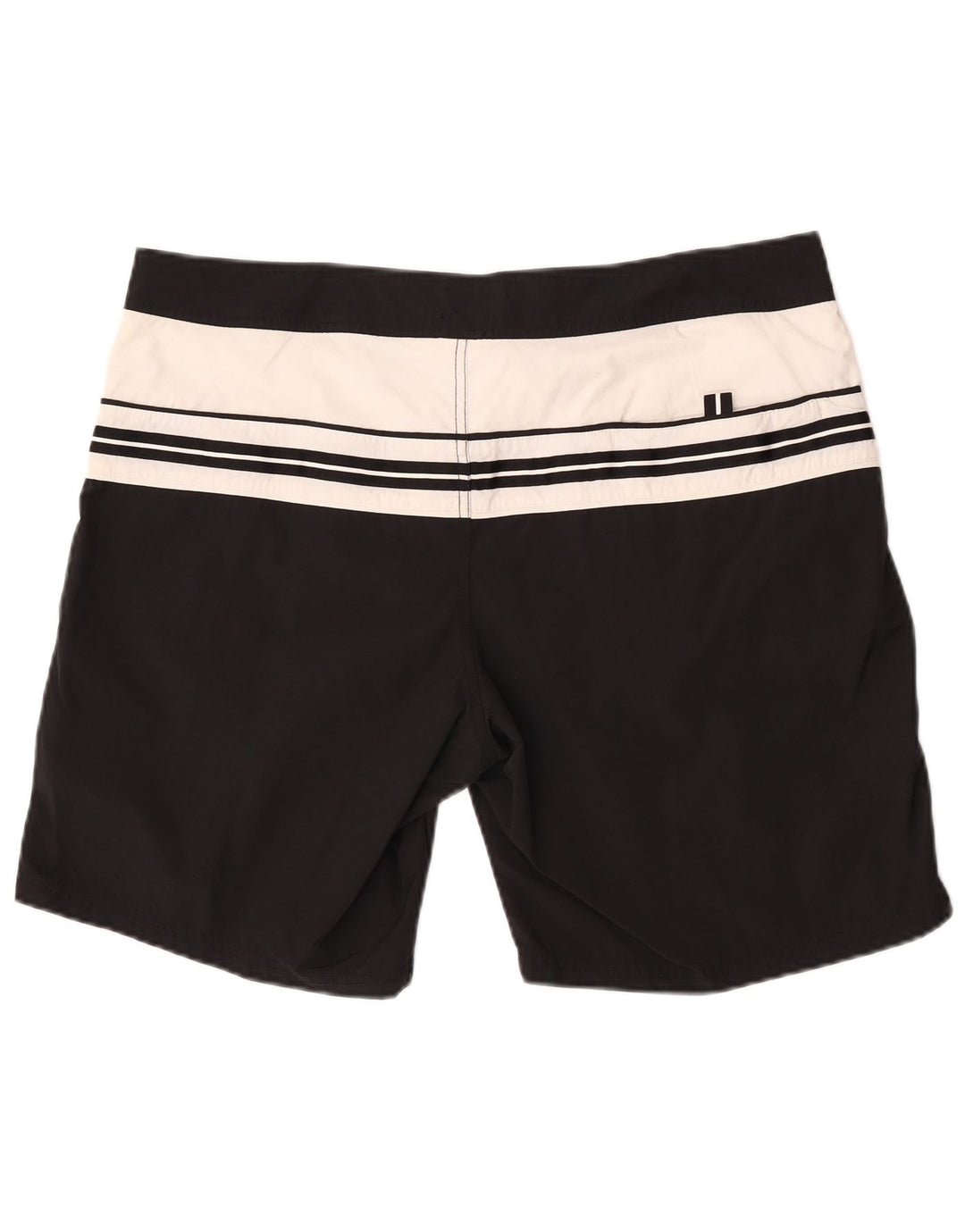 Coast Mens Graphic Swimming Shorts XL Black Colourblock Polyamide Beach