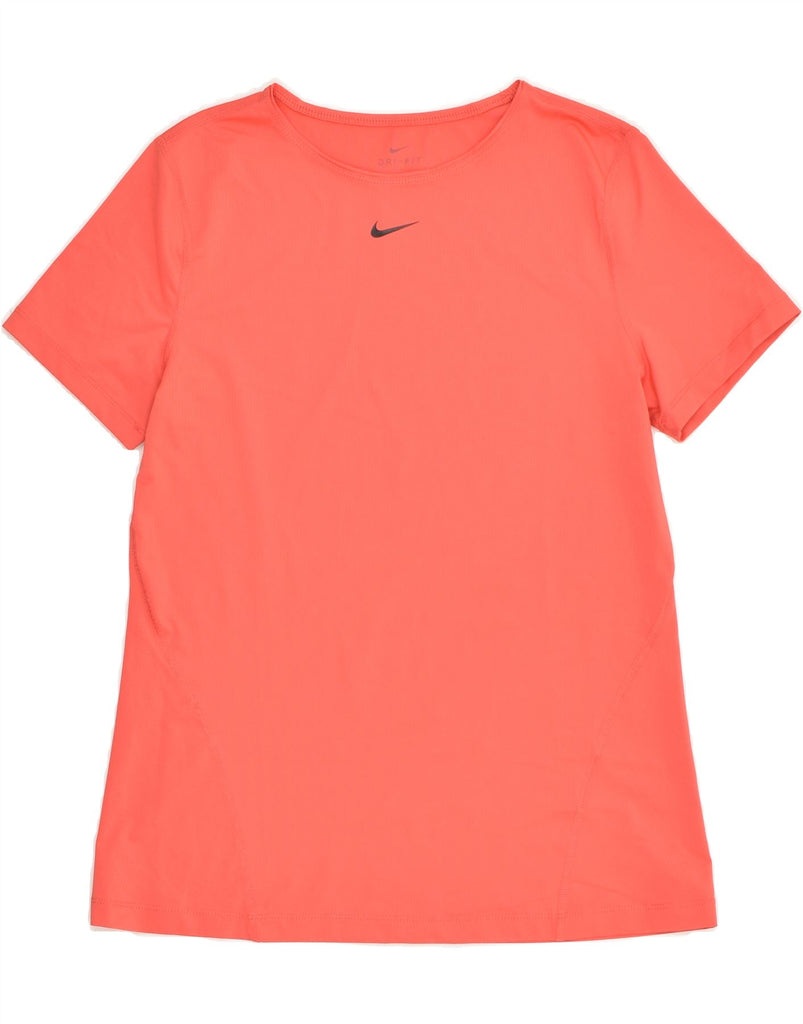 NIKE Womens Dri Fit T-Shirt Top UK 12 Medium Pink | Vintage Nike | Thrift | Second-Hand Nike | Used Clothing | Messina Hembry 