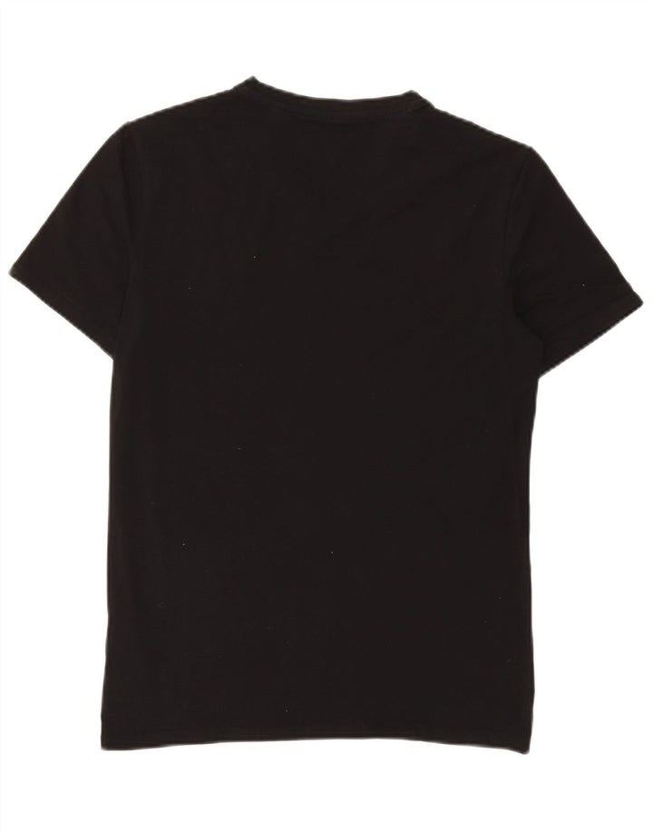 Guess Mens Super Slim Fit T-Shirt Top Medium Black Cotton