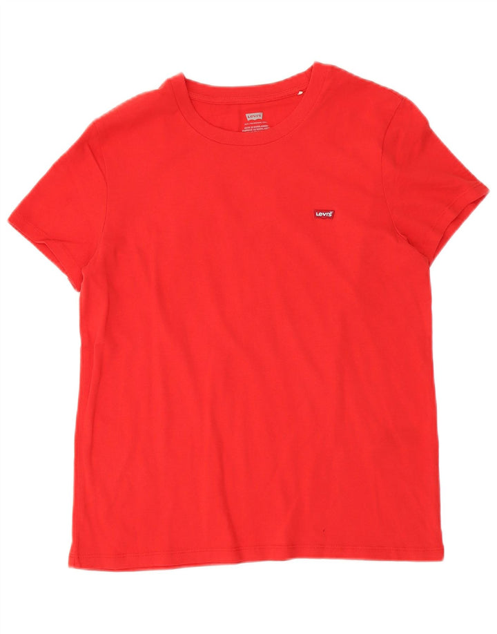 Levi's Womens T-Shirt Top Small Red Cotton