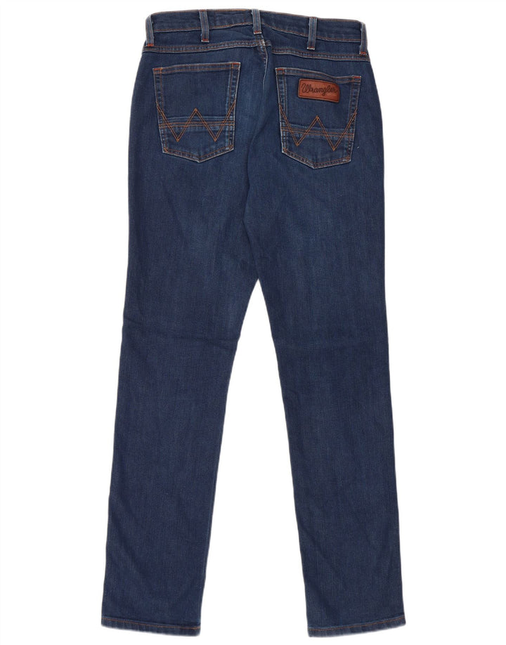Wrangler Womens Bostin Slim Jeans W30 L32 Blue Cotton