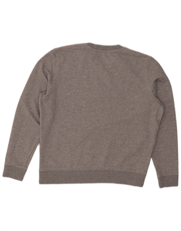 SUPERDRY Womens Oversized Sweatshirt Jumper UK 12 Medium Grey Cotton