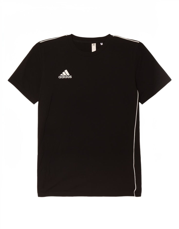 Adidas Mens T-Shirt Top Medium Black Cotton