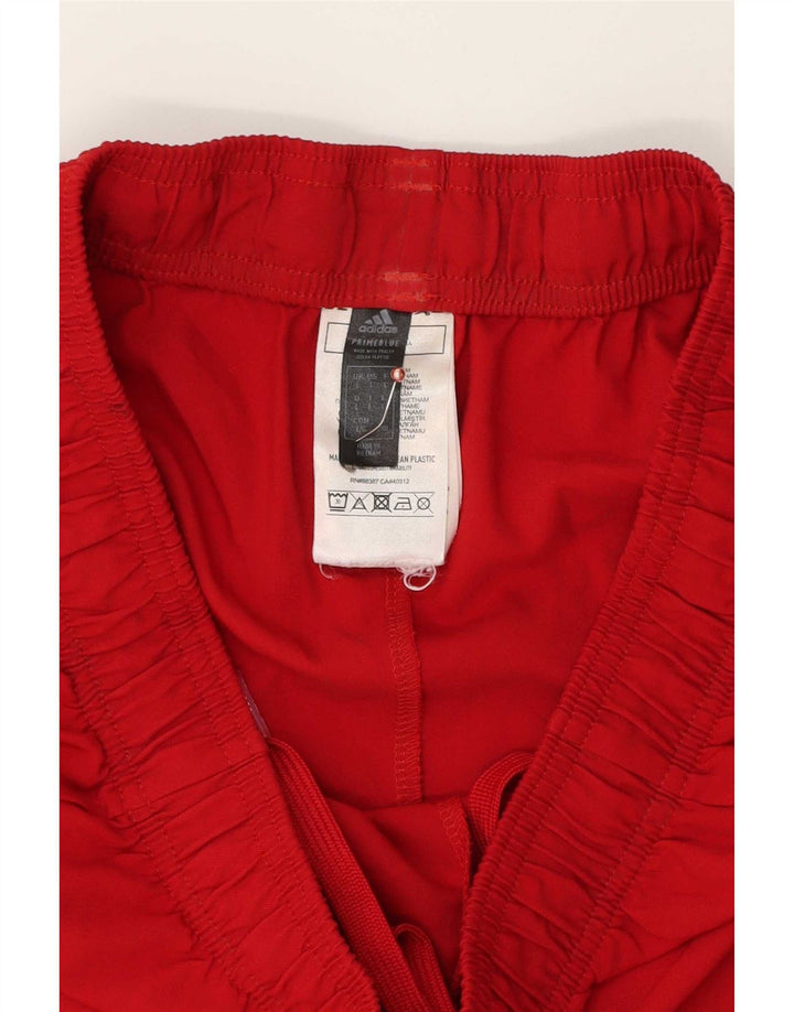 Adidas Mens Prime Blue Sport Shorts Large Red Polyester