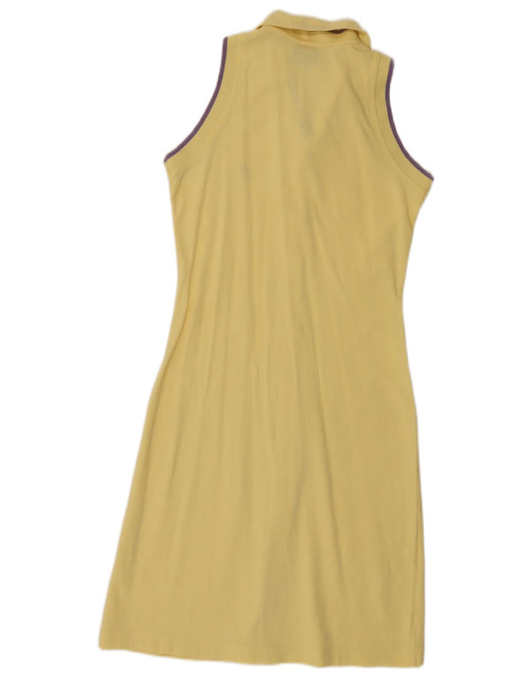 Asics Womens Sleeveless Shirt Dress UK 8 Small Yellow