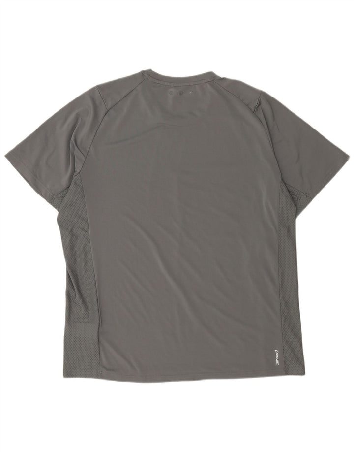 Adidas Mens Climacool T-Shirt Top XL Grey Polyester