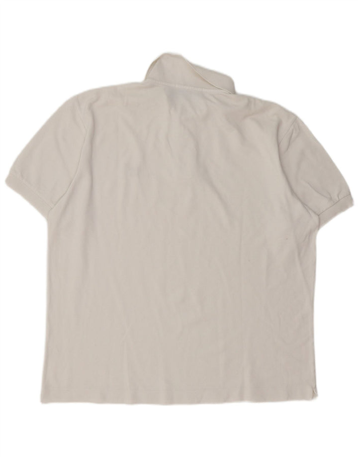 Henry Cottons Mens Polo Shirt Large White Cotton