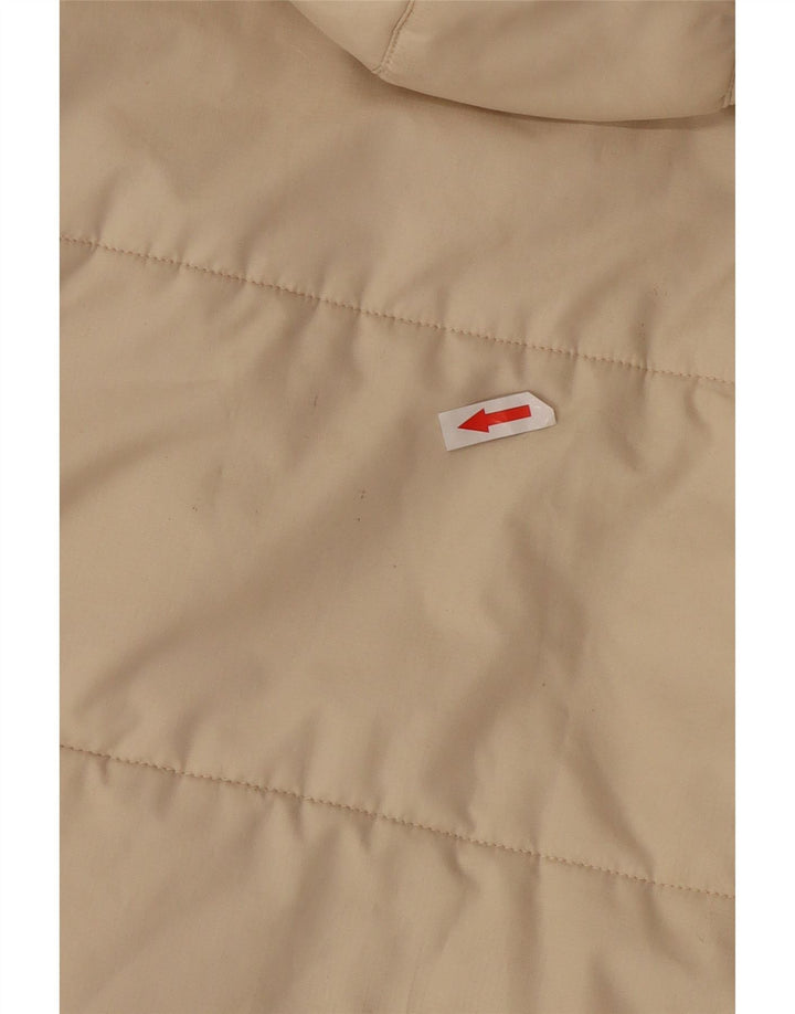 Jack Wolfskin Womens Hooded Padded Coat UK 12 /14 Medium Off White