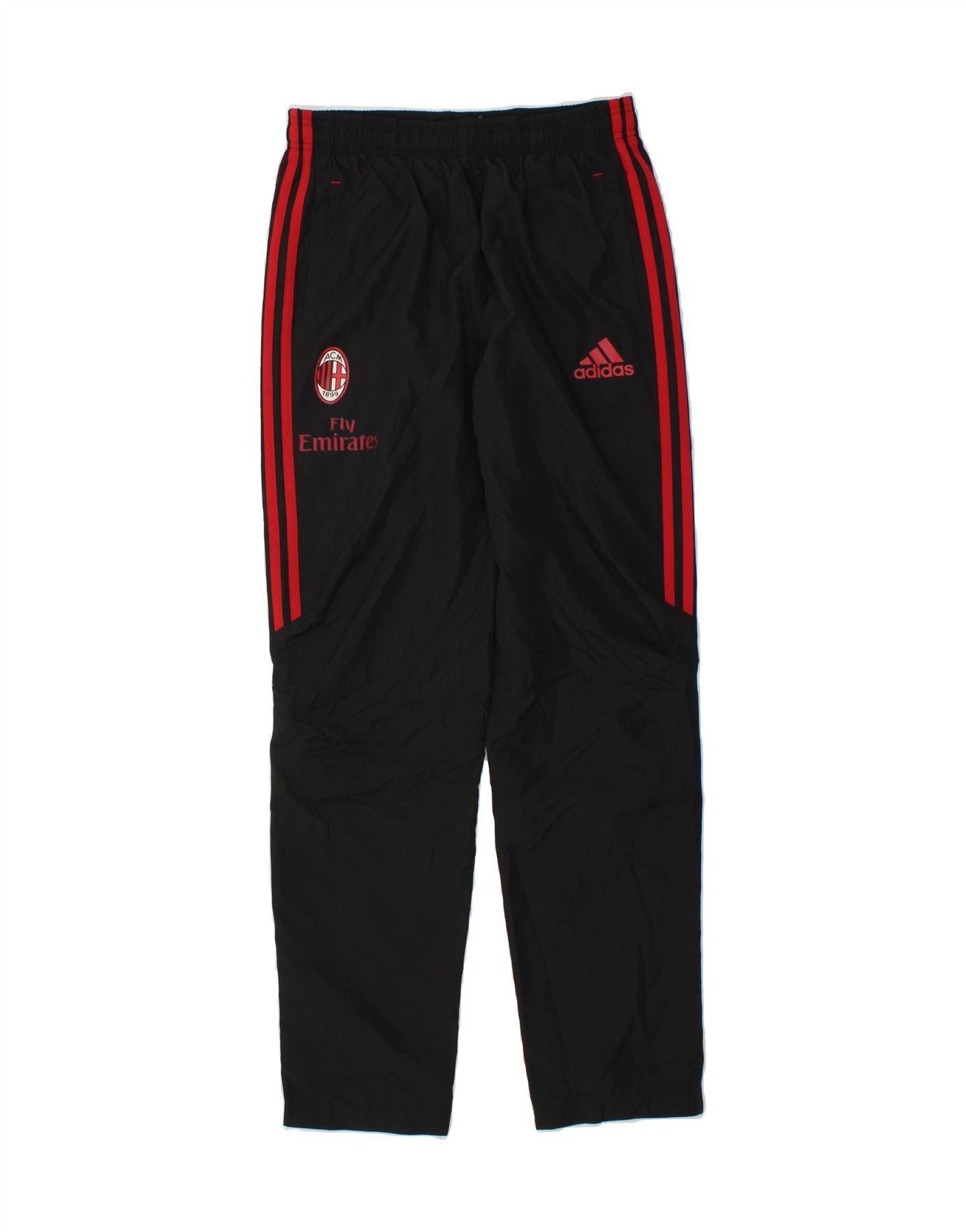 Pantaloni tuta ADIDAS AC Milan da ragazzo 15 16 anni Poliestere nero