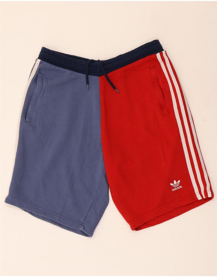 Adidas Mens Sport Shorts Medium  Multicoloured Colourblock Cotton