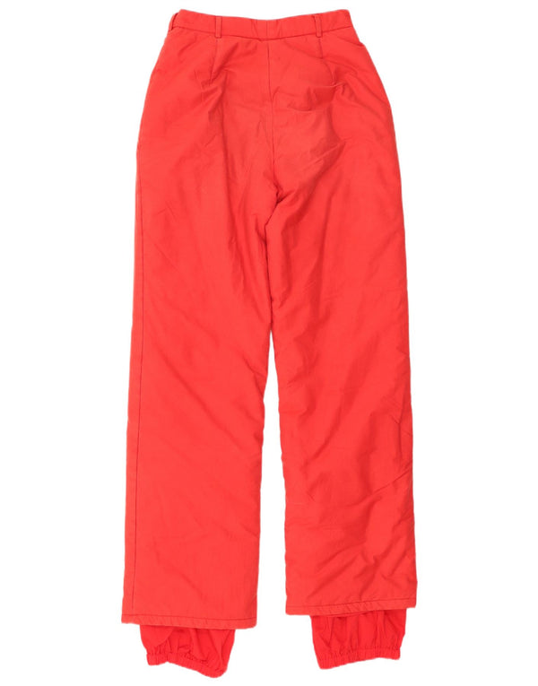 Fila Womens Ski Trousers UK 8 Small Red Cotton