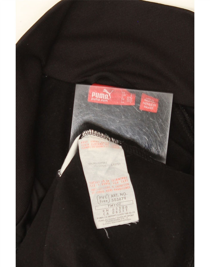Puma Mens Tracksuit Top Jacket Large Black Colourblock Polyester