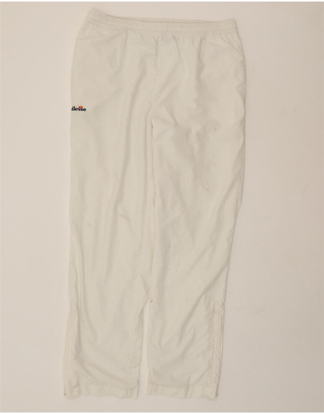 ELLESSE Mens Tracksuit Trousers IT 52 XL  White Polyester